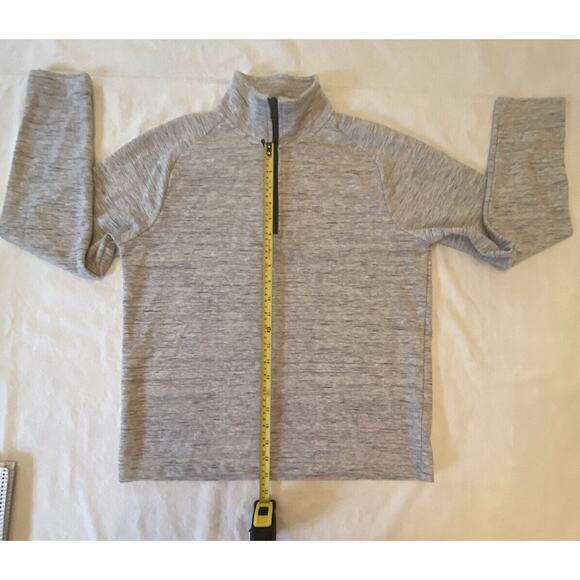 Banana Republic Pullover Men’s Small Gray Moisture Wicking 1/4 Zip Long Sleeve - Picture 8 of 16